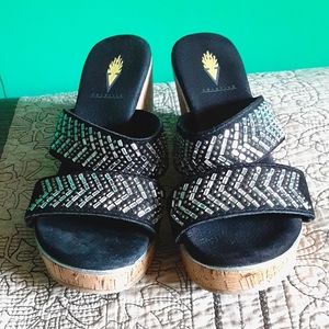 Volatile Rhinestone Wedges